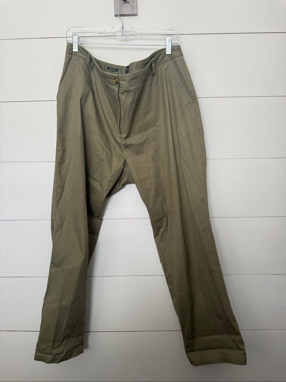 Talbots Women’s 16W Tan Green Relaxed Chino Pants Office Core Career